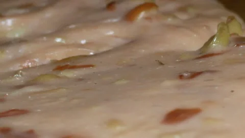 Peanut cake on plate Stock Footage 291281986