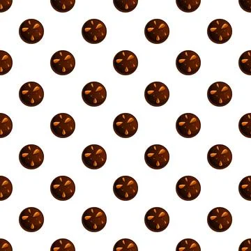 Peanut choco biscuit pattern seamless Stock Illustration