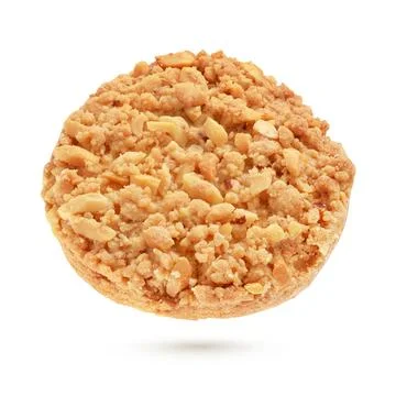Peanut cookie isolated on white background Stock Photos