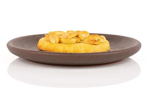 Peanut cookie on white Stock Photos