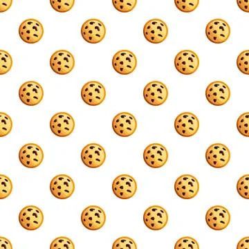 Peanut cookies pattern seamless Stock Illustration