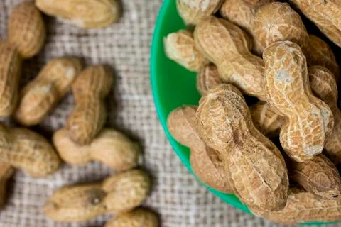 Peanut in cup Stock Photos