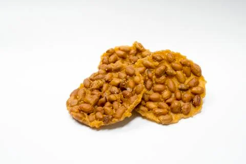 Peanut FRY sheet on a white background Stock Photos