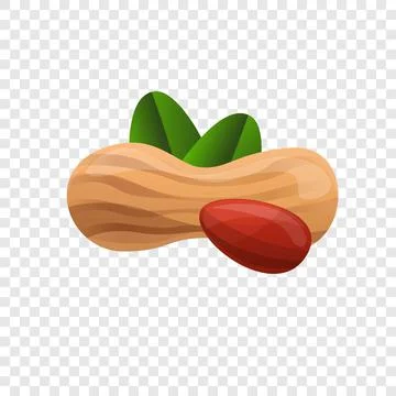 Peanut icon, cartoon style Stock Illustration