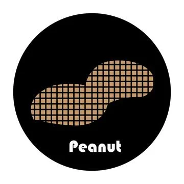 Peanut icon Stock Illustration