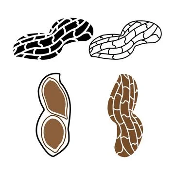 Peanut icon Stock Illustration