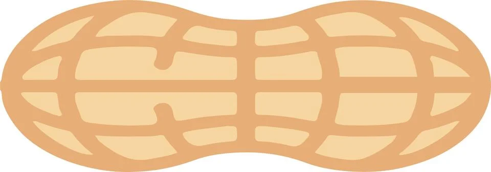 Peanut icon isolated on white background Stock Illustration