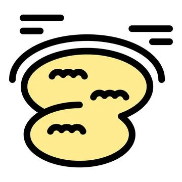 Peanut icon representing healthy snack and nutrition Stock Illustration