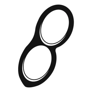 Peanut icon, simple style Stock Illustration