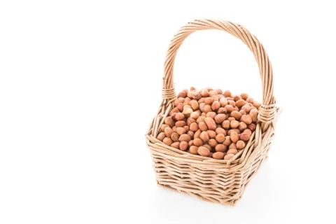 Peanut isolated on white background Stock Photos