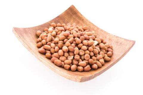 Peanut isolated on white background Stockfoto's