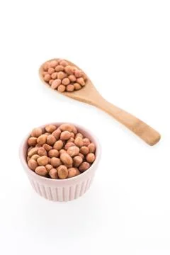 Peanut isolated on white background Stock Photos