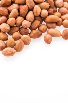 Peanut isolated on white background Stock Photos