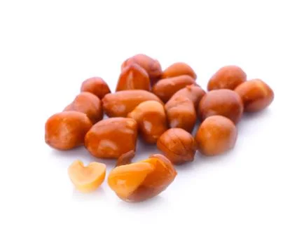 Peanut isolated on white background Stock Photos