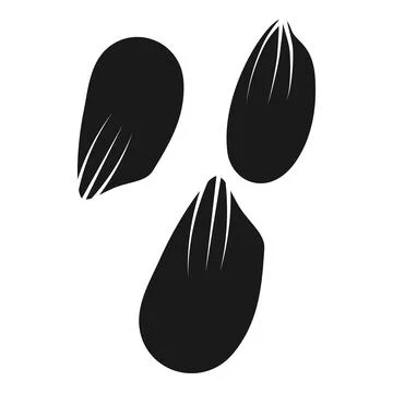 Peanut kernels icon, simple style Stock Illustration