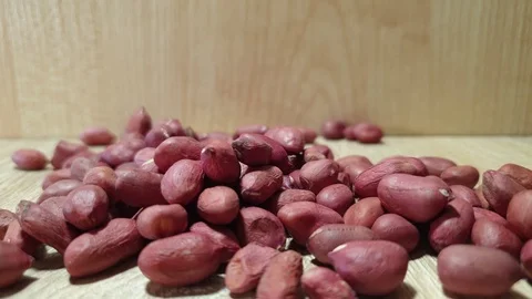 Peanut kernels. Unshelled Peanuts. Fresh peanuts nuts. Stock Footage 118771064