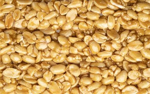Peanut kozinaki texture, close up Stock Photos