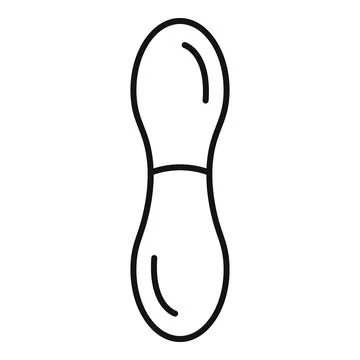 Peanut line art icon creating minimalist food design Stock Illustration