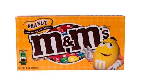 Peanut m&amp;m's Stockfoto's