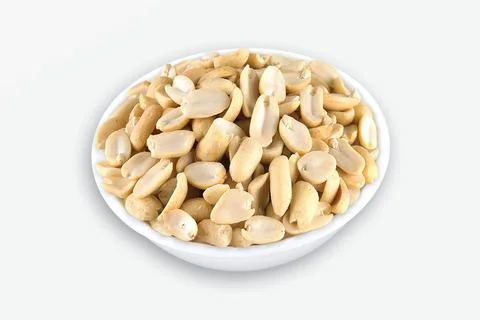 Peanut, Nuts, isolated on white background. Stock Photos