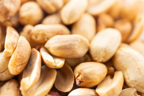 Peanut nuts macro, healthy nuts, healthy food Fotos Stock