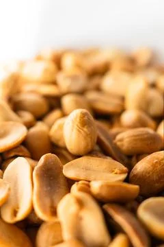 Peanut nuts macro, healthy nuts, healthy food Stock Photos