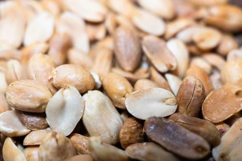 Peanut nuts macro, healthy nuts, healthy food Stock Photos