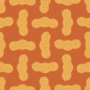 Peanut pattern seamless. Groundnut background イラスト素材