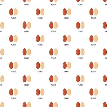 Peanut pattern seamless Stock Illustration