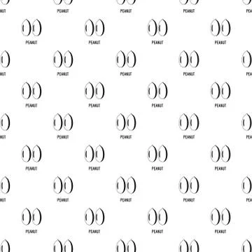 Peanut pattern seamless 스톡 일러스트