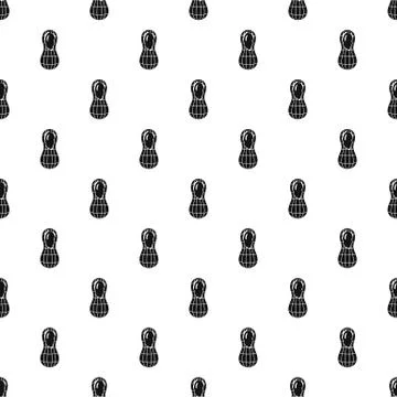 Peanut pattern seamless vector Illustrazione stock