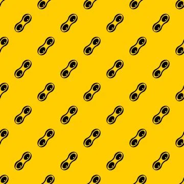 Peanut pods pattern Illustrazione stock