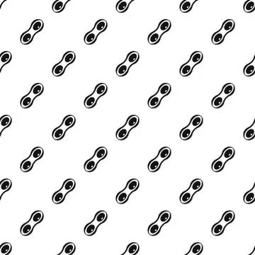 Peanut pods pattern vector Illustrazione stock