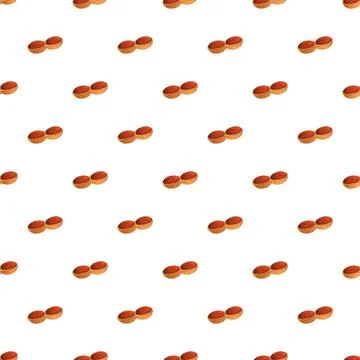 Peanut pods repeating as seamless background pattern Stock Illustration