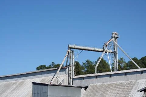 Peanut processing plant Fotos de archivo