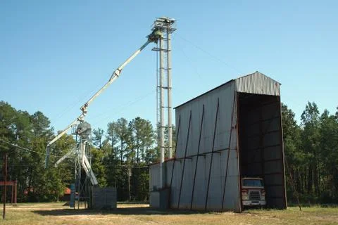 Peanut processing plant Fotos de archivo