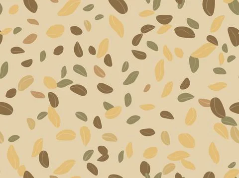 Peanut seamless pattern. Roasted peanuts. Background design for printing イラスト素材