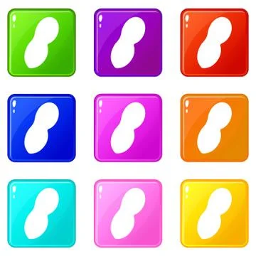 Peanut set 9 Illustrazione stock