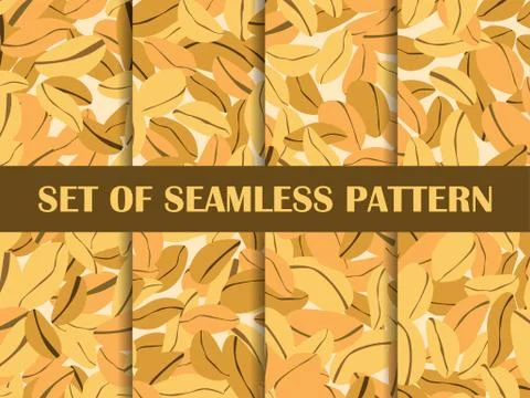 Peanut set of seamless pattern. Roasted peanuts. Background design for printi イラスト素材