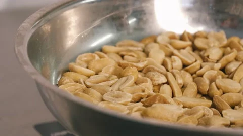 Peanut shakes. Close-up Stock Footage 59085340