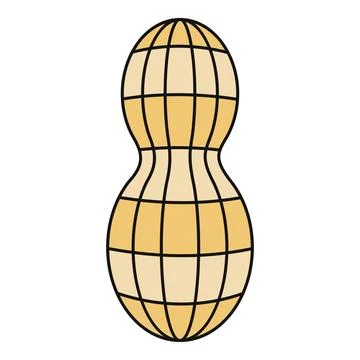 Peanut shell grid pattern illustration Stockillustratie