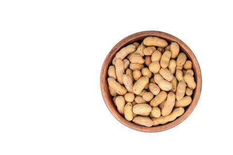Peanut in a shell texture. food background of peanuts Stock Photos