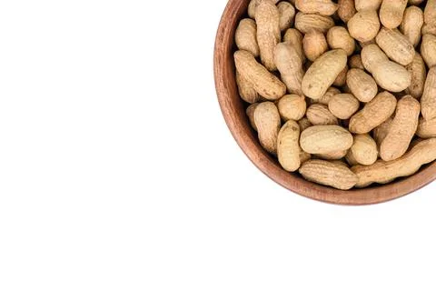 Peanut in a shell texture. food background of peanuts Stock Photos