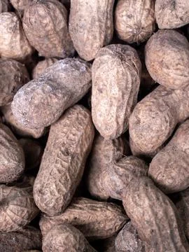 Peanut in shell texture. peanut food background. Stock Photos