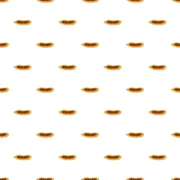Peanut shells repeating seamless food pattern background Stock Illustration