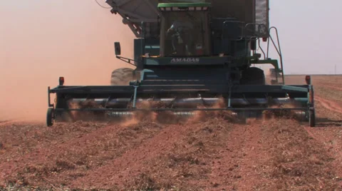Peanut thresher head-on Stock Footage 29798400