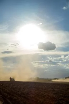 Peanut tractor Foto stock