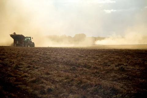 Peanut tractor Stock Photos
