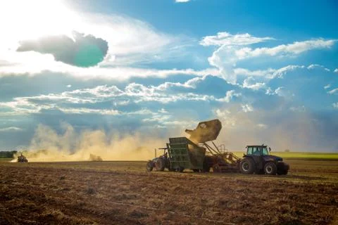 Peanut tractor Stock Photos