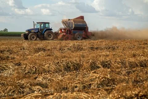 Peanut tractor Stock Photos